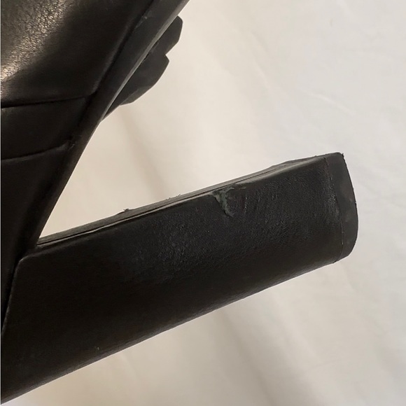 Aldo Black Leather Thigh-High High Heel Boots US 6 - Picture 4 of 5